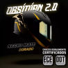 Casco Hax Integral Obsidian Negro Mate Oro Moto Certificado 2.0