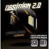 Casco Hax Integral Obsidian Negro Mate Oro Moto Certificado 2.0