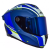 Casco Axxis Hawk B7 Titan Azul Mate Doble Certificación